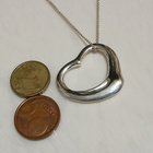 Ovh 1250€ Iso TIFFANY&CO Open Heart Hopea sydän riipus - pikkukuva 3