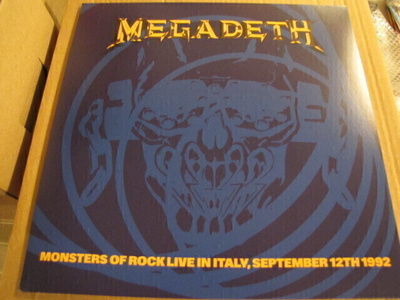 Megadeth monsters of rock italy 1992 lp soittamaton
