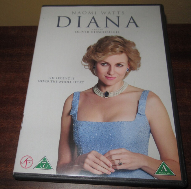 Diana dvd-elokuva prinsessasta