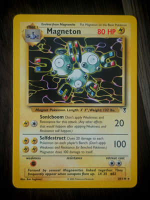 Pokemon kortti Magneton Legendary collection rare
