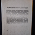 Autoteknillinen käsikirja, Autojen sähkövarusteet - pikkukuva 2