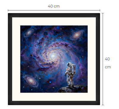 Uusi uniikki avaruus galaxi art print taulu 40 cm x 40 cm