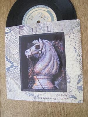 The Cult Go west 7 45 UK 1984 kuin uusi