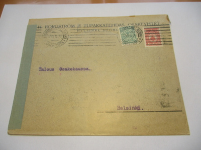 1914 Borgströmin Tupakkatehdas Hki liuskasens paikalliskuori