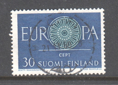 1960 30 mk europa cept kaunisleimaisena.