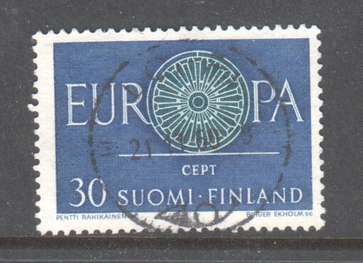 1960 30 mk europa cept kaunisleimaisena.