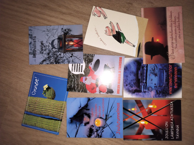 8 kpl postikortteja (kulkemattomat)