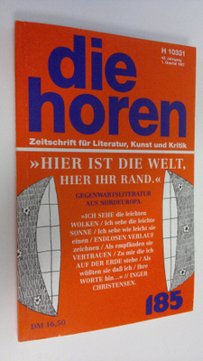 Die Horen 185 : Zeitschrift fur Literatur, Kunst und Krit...