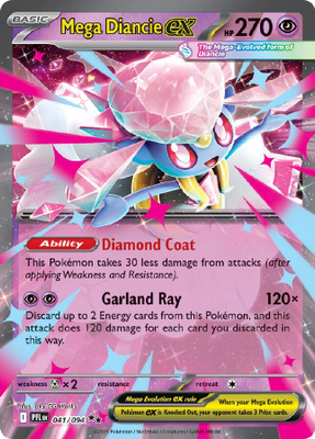 Mega Diancie ex 041/094 - Phantasmal Flames - NM/M