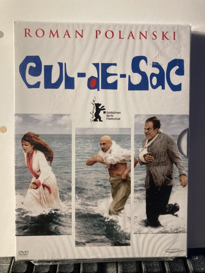 CUL-DE-SAC, DVD, Polanski, Pleasence, Bisset, muoveissa