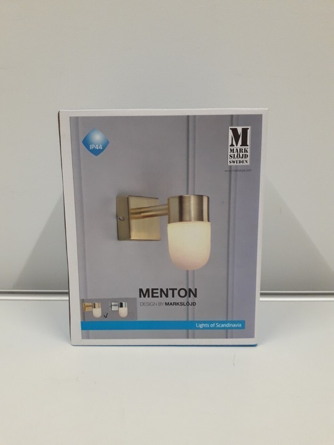 Seinävalaisin Menton 1lmp (bru.bra,opal,bath,MarkSlöjd,uusi)