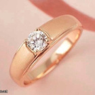 4 .. 9k Kulta Classic CZ Wedding Bridal .. Sormus - pikkukuva 3
