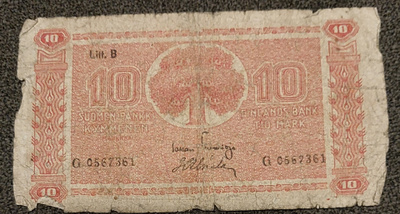 10 markkaa 1945