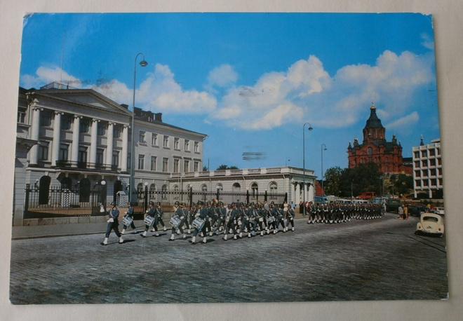 Helsinki, vahtiparaati, Presidentin linna, p. 1987