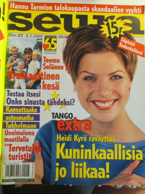 SEURA LEHTI 27 / 1999 26 VUODEN TAKAA SISÄLLYSLUET. KUVISSA