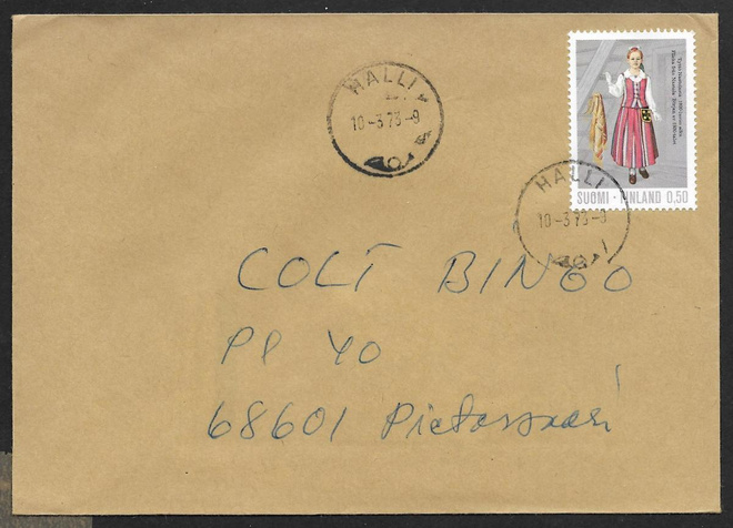Postilähetys - Kansanpuku (LAPE 711) Halli 10.3.1973
