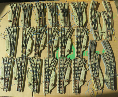 Märklin sähkövaihteita 22 kpl