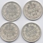 1914 50 penniä 1.2. 4kpl kl8-9 Uudelleen kaiverrettu "4" - pikkukuva 1