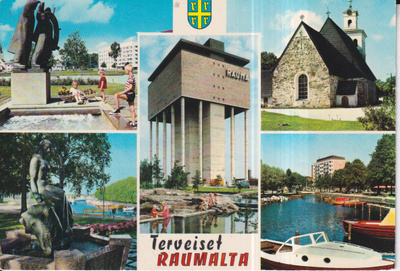 Rauma, vaakuna, sommitelmakortti ,e115