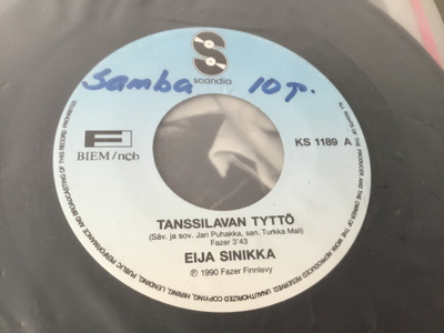 Eija Sinikka Tanssilavan  tyttö Scandia single 1990