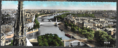 Ranska - Pariisi panoraama Seinelle
