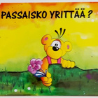 "Passaisko yrittää?"-KULKEMATON POSTIKORTTI - pikkukuva 1