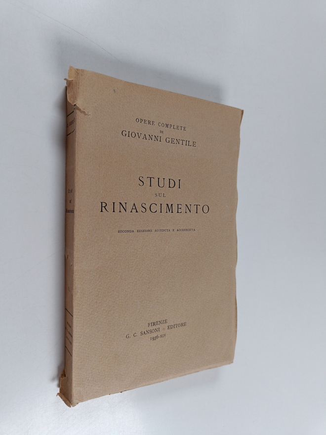 Giovanni Gentile : Studi sul rinascimento
