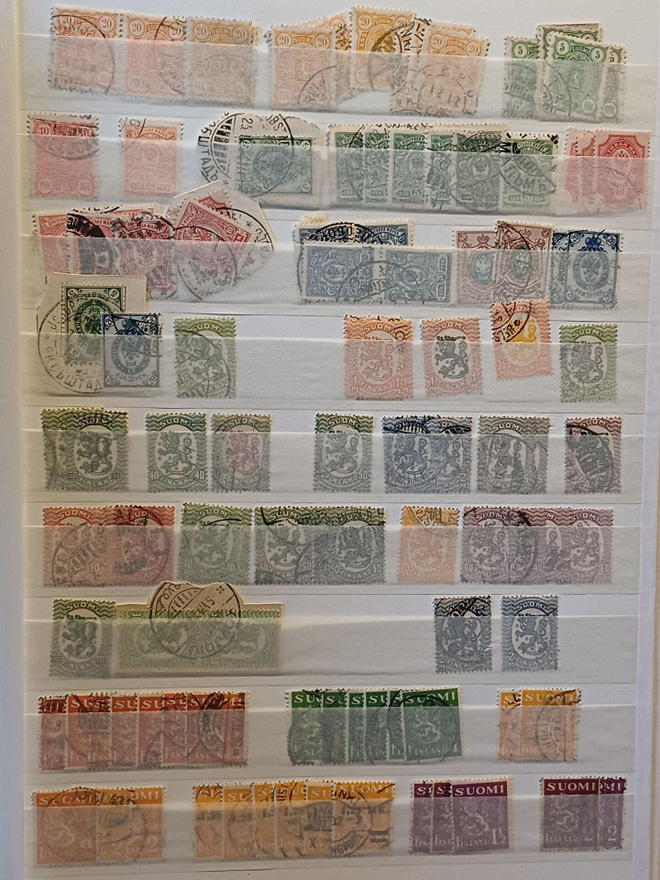 Erä leimattua Suomea ,myös vanhempaa 7 sivulta.