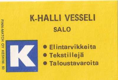 Salo. K - Halli Vesseli  ,  b426