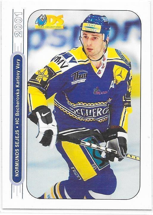 2000-01 DS #124 Normunds Sejejs Karlovy Vary ex- KooKoo