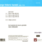 George Frideric Handel - Water Music (CD) - pikkukuva 2