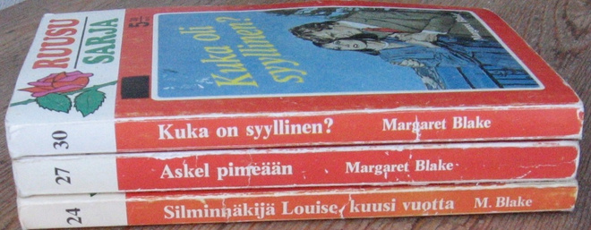 Margaret Blake x 3. Ruususarja 24, 27, 30. Vaasa 1976.