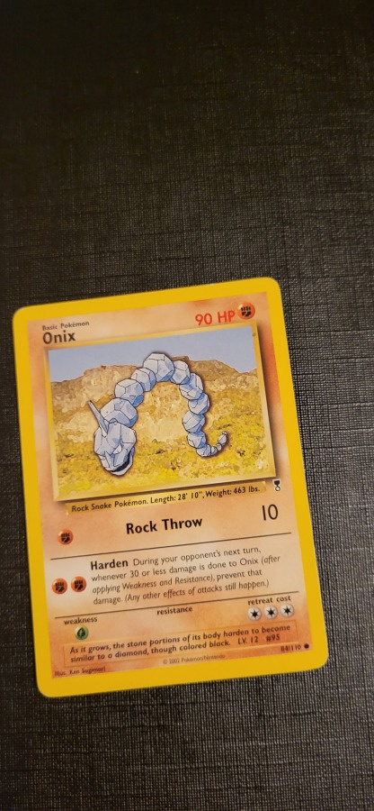 Onix #84 Legendary Collection common Pokemon CCG card