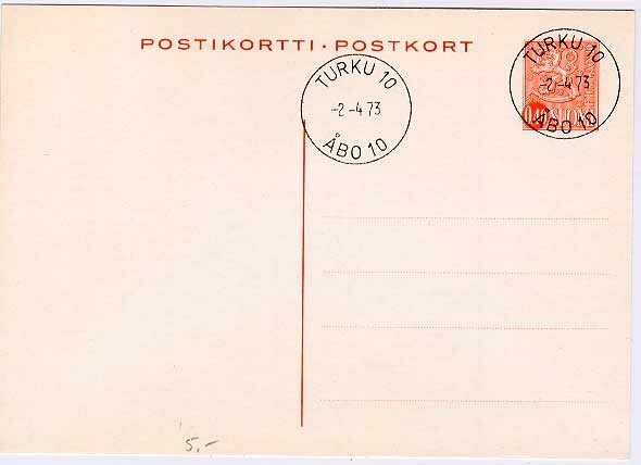1973 40p ehiö  FDC - pvm leima Turku 10