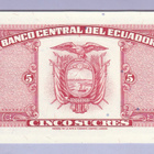 Ecuador 5 Sucres v.1988 UNC P-113d - pikkukuva 2