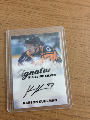 Karson Kuhlman Rauman Lukko signature blueline silver