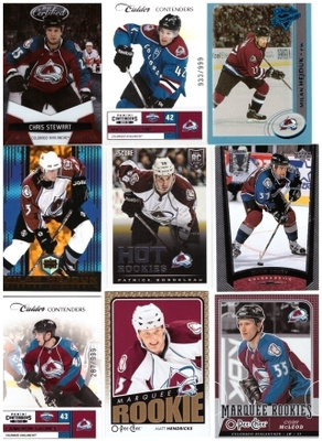 9 x COLORADO AVALANCE Erikois/Parallel RC ym. kortteja