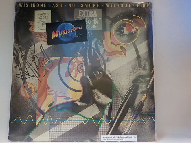 WISHBONE ASH - NO SMOKE WITHOUT FIRE 1ST EX+/EX+ LP +NIMMARI
