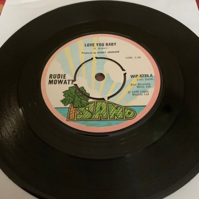 RUDIE MOWATT: Love You Baby * Backside ( dub) * UK 1975