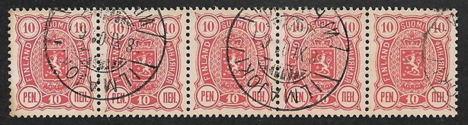 Vaakuna 1889 10p (LAPE 5x29B) O rivilö