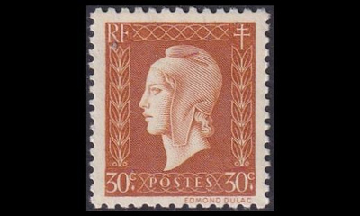Ranska 710 ** Marianne Dulac 30 C (1945)