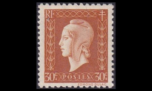 Ranska 710 ** Marianne Dulac 30 C (1945)
