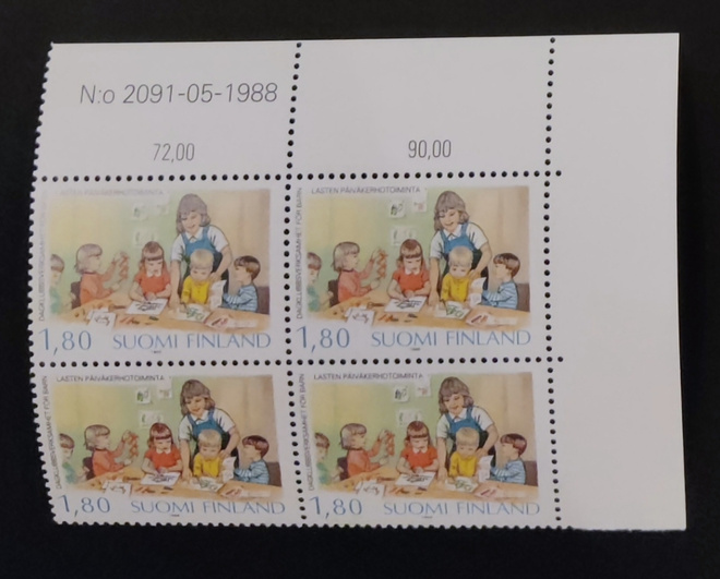 1988 Lasten päiväkerhotoiminta numeronelilö **
