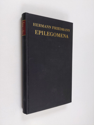 Hermann Friedmann : Epilegomena - zur Diagnose des Wissen...