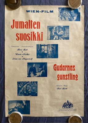 Jumalten suosikki(1942). Elokuvajuliste.