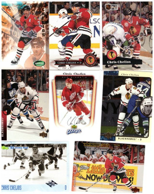 8 x CHRIS CHELIOS Chicago Blackhawks