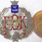 Merkki FBK XV VPK Palokunta Uusimaa Hopeaa Emali 1908 UPEA - pikkukuva 1