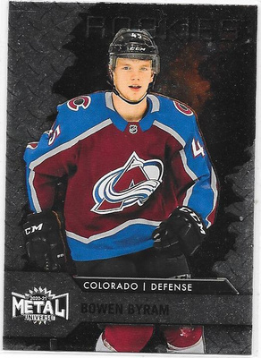 2020-21 Metal Universe Rookies #120 Bowen Byram , AVS , RC