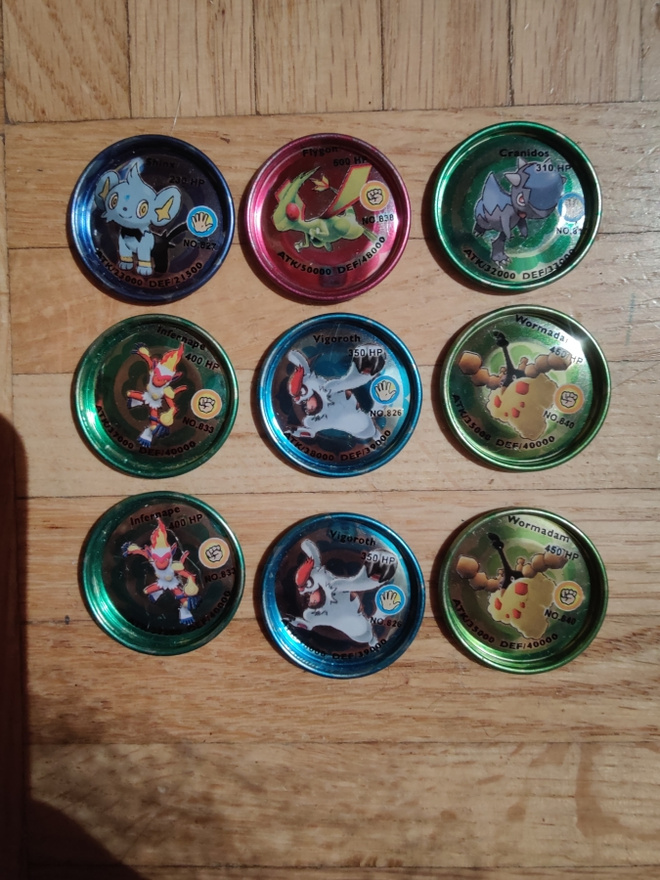 Pokemon metal tazoja