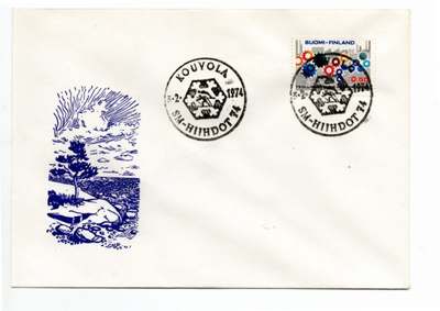 Kouvola: Hiihdon SM- 74 (erikoisleima 3.2.1974)